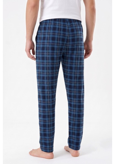 İki Yıldız Erkek Tek Penye Pijama Alt Bgl-st05658 İndigo