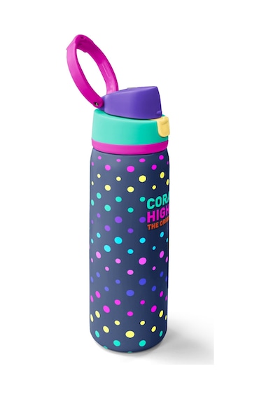 Coral High Lacivert Puantiyeli Desenli Pipetli Ve Direkt İçim Çelik Termos 800 Ml 38534 Lacivert