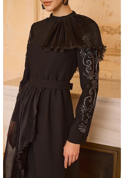 Senna Rebeca Dress Siyah Siyah