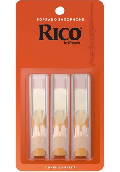 Rico Rıa0315 Orange Box Soprano Saksafon Kamışı No: 1.5 Başlangıç/eğitim - 3'lü Paket Standart Kesim, Kolay Çalım Ve Başlangıç Seviyesi İçin İdeal