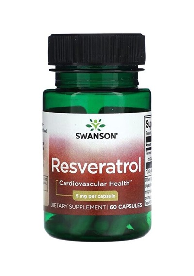 Swanson Resveratrol, 5 Mg, 60 Kapsül Usa Menşei