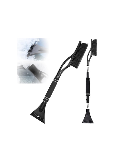 Süpürgeli Araç Buz Kazıyıcı 60 Cm, 2'si 1 Arada Araç Temizleme Fırçası, Buz Kazıyıcı, Çırpma Teli, Ot Diğer