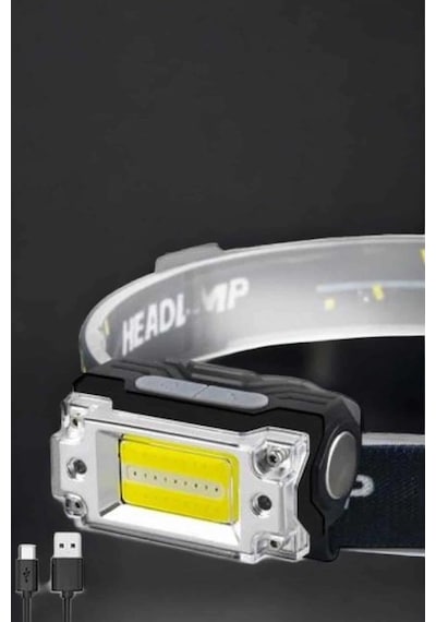 Kafa Lambası Led Fener Pratik Taşınabilir Ayarlanabilir Usb Şarjlı Çok Renkli 26341026