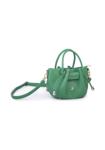 Nas Bag Kadın Mini Büzgülü Şık Çapraz Çanta Yeşil Yesil