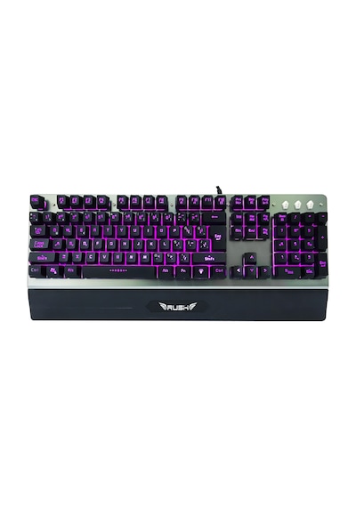 Rush RK701 Usb Kablolu 7 Renk Işıklandırmalı Mekanik Gaming Q Klavye
