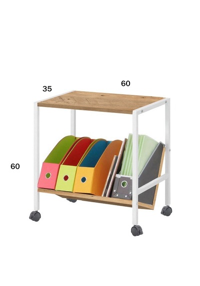 Tekerlekli Dosyalık - 60x35 - Atlantik Çam