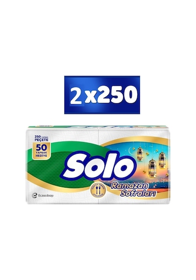 Solo Süper Peçete 250 Li X 2 Paket