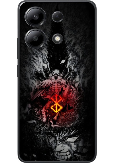 Xiaomi Redmi Note 13 Uyumlu Şeffaf Kılıf Berserk 2 Tasarımlı