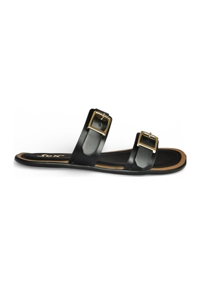Fox Shoes Y973291109 Siyah Toka Detaylı Kadın Terlik Siyah