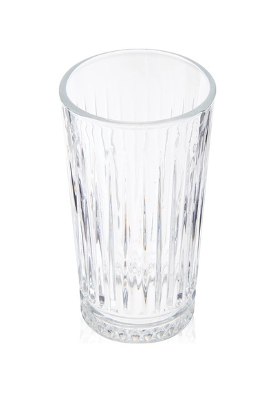 İpekk Cam Çizgili Meşrubat Bardağı - Şeffaf - 305 Ml Renkli