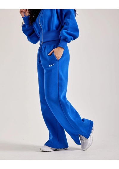 Nike Sportswear Phoenix Fleece Yüksek Bel Kadın Eşofman Altı-sportxstore Mavi