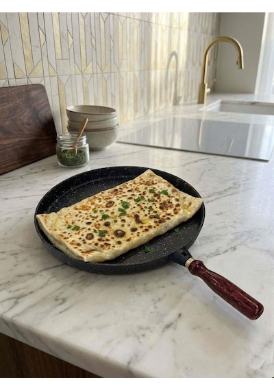 Döküm Gözleme, Bazlama Ve Pizza Tavası 36 Cm Siyah