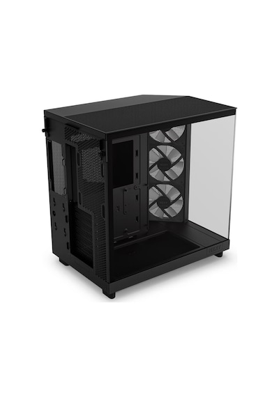 Nzxt H6 Flow CC-H61FB-R1 RGB 3 x 120 MM Atx Oyuncu Kasası Siyah