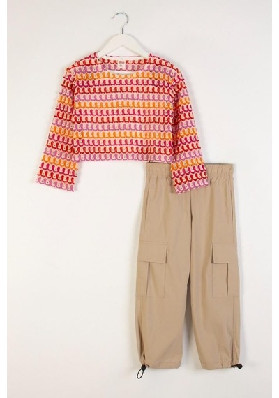 Dmb Kids Kız 3 Lu Pant Takım 25ydmb0587 Turuncu