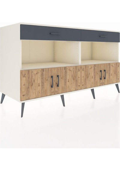 Kronos Konsol 2 Raflı 2 Çekmeceli 4 Kapaklı 176x59x99 Aytaşı-çam/ Aytaşı-çam/antrasit Kronos Konsol 2 Raflı 2 Çekmeceli 4 Kapaklı 176x59x99 Aytaşı-çam/ Aytaşı-çam/antrasit