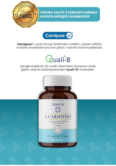 Erbatab L-Karnitin 60 Kapsül