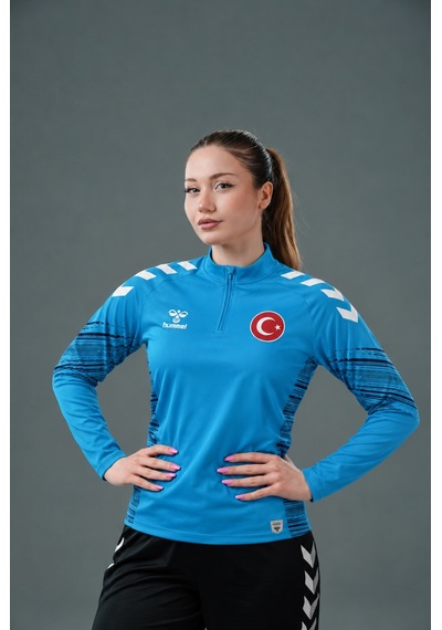 Hummel Milli Takım Line Antrenman Eşofman Üstü Turkuaz