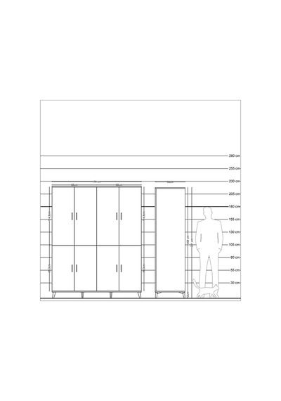Kronos Gardrop 4 Raflı 8 Kapaklı 4 Askılı 176x59x221 Antrasit-antrasit/çam Antrasit/çam Kronos Gardrop 4 Raflı 8 Kapaklı 4 Askılı 176x59x221 Antrasit-antrasit/çam Antrasit/çam