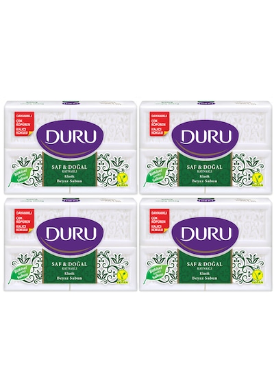 Duru Saf Doğal Klasik Kalıp Sabun 4 x 150 G