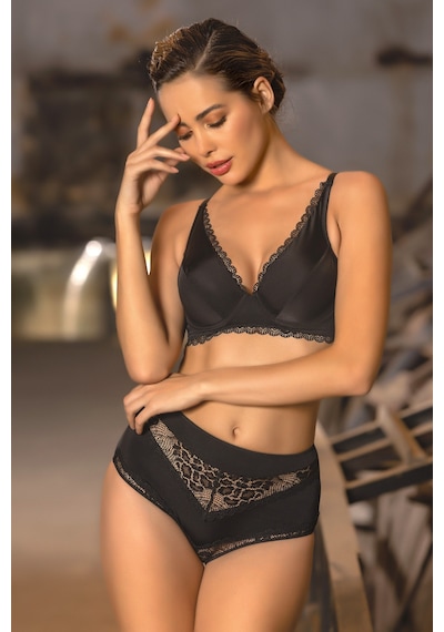Lenaca Giorgia Wire Bra, Siyah Konforlu Ve Şık Sütyen Çok Renkli