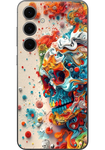 Samsung Galaxy S24 Fe Uyumlu Şeffaf Kılıf Graffiti 5 Tasarımlı
