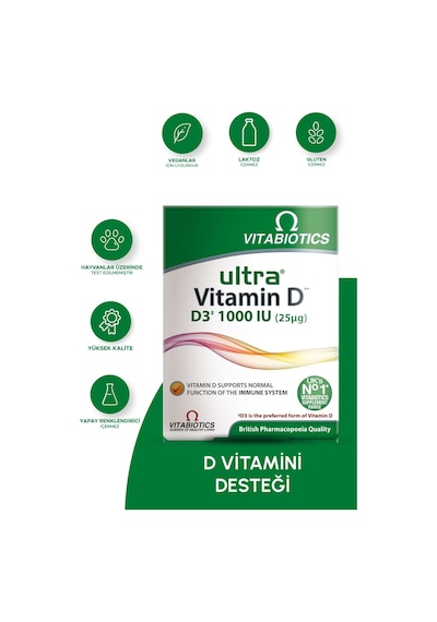 Vitabiotics Ultra Vitamin D3 1000 Iu 96 Tablet