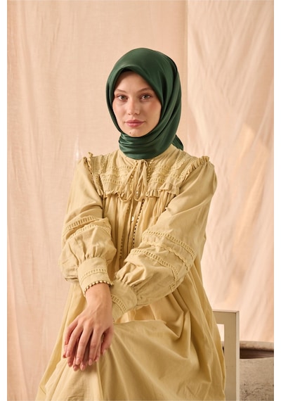 Silk Home Düz Shiny Eşarp 75006-76 Zümrüt