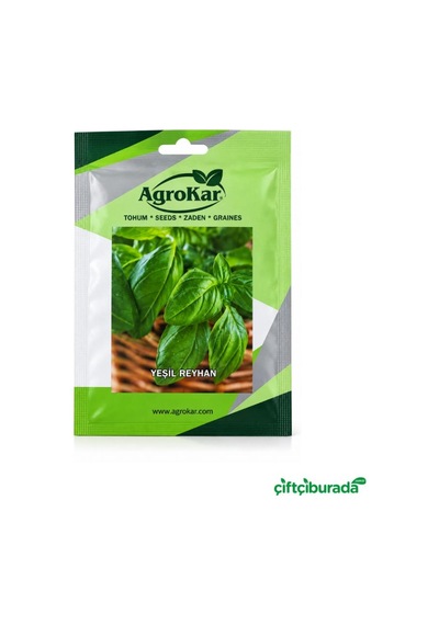 Agrokar Yeşil Reyhan Tohumu 1 G