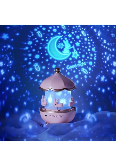 Rgb Döner Yıldız Projeksiyon Gece Lambası, Renkli Led Işık, 360 Dönen Star Projector, Çocuk Odası Dekor Diğer
