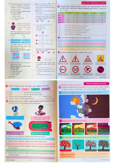 4.sınıf Etkinlikli Çalışma Seti 5 Kitap Toplam 792 Sayfa