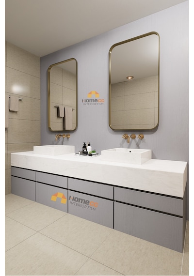 Yapışkanlı Folyo - Premium Boyalı Ahşap Kahve Duvar Kaplama - Mobilya Duvar Kapı - 120cm Gen - Pp608 120 X 450 Cm