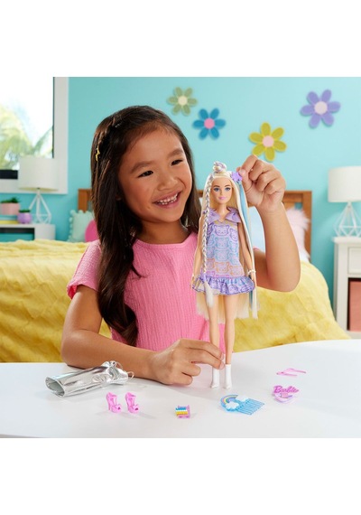 Jct72 Barbie Upuzun Muhteşem Saçlı Bebek - Saç Tasarım Oyun Seti 10pcs Mixed