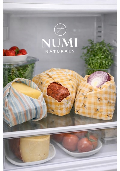 Balmumu Gıda Saklama Bezleri Premium 3 Lü Set 30 30 Cm - Wildflower Honey Collection Çok Renkli