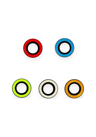 Mepa Newface iPhone Uyumlu 11 Neon Fosforlu Kamera Lens - Turuncu Najmaddin Standart