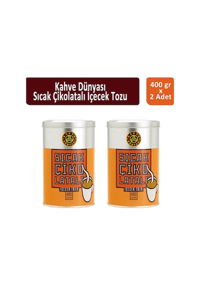 Kahve Dünyası Teneke Sıcak Çikolata 2 x 400 G