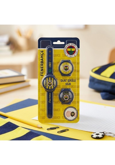 Bakgelal Fenerbahçe Lisanslı Saat Şeklinde Silgi Bileğe Takılabilir Taraftar Silgisi Çocuk Okul Kırtasiye - 9040954694970