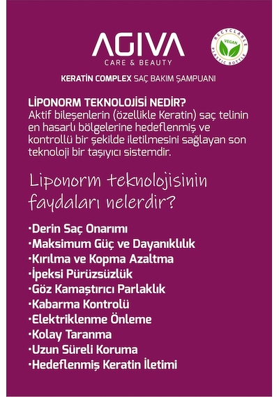 Keratin Complex Pro Care Onarıcı Ve Isı Koruyucu Saç Bakım Şampuanı-1000ml
