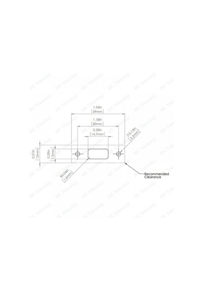 Panel Tipi Vidalı USB 2.0 Uzatma Kablosu-50cm