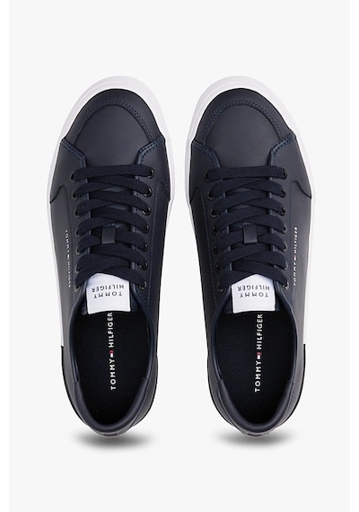 Tommy Hilfiger Erkek Th Corporate Vulc Sneaker - Lacivert Desert Sky