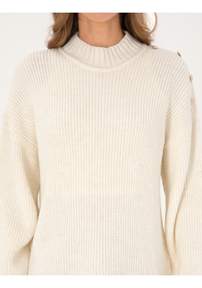 Pierre Cardin Kadın Ekru Kazak /triko 50316342-vr019 Ekru