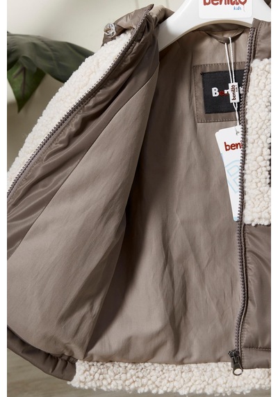 Peluş Bebek Çocuk Mevsimlik Mont 51309 Camel