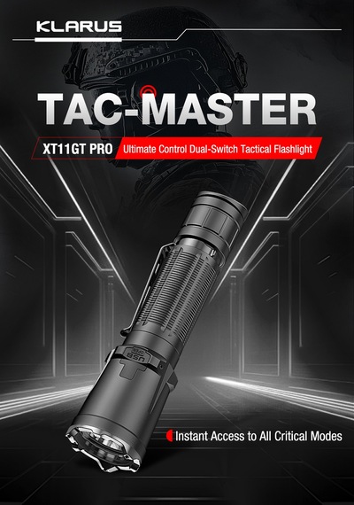 Klarus Xt11gtpro V3 Taktik Fener 3. Nesil Siyah