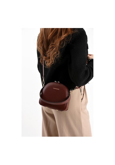 Eliza Oval Formlu Şık Günlük Kadın Omuz Çantası Bp-4855o Bordo