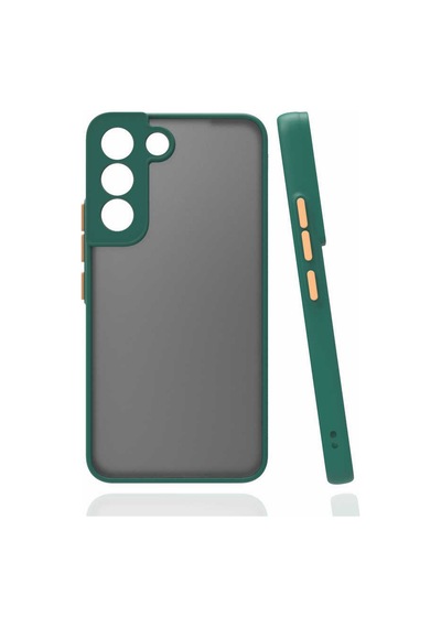 Zore Samsung Galaxy S22 Plus Uyumlu Omsy Hux Kılıf-koyu Yeşil