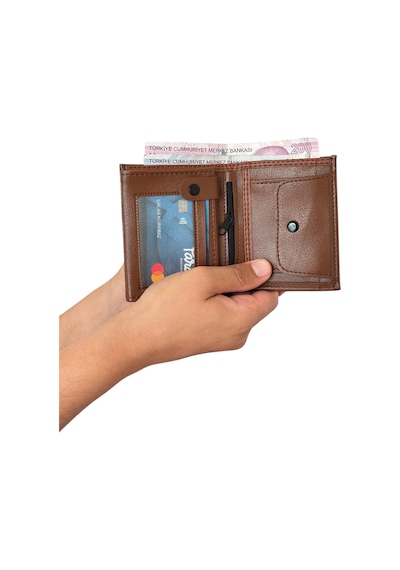 Premium Serisi Lüks Deri Özel Üretim Dikey Klasik Bozuk Para Bölmeli Erkek Cüzdanı Çok Renkli