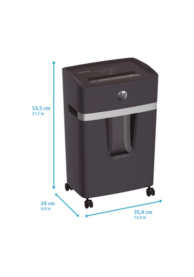 HP Pro Shredder 10MC Evrak İmha Makinesi/Kağıt Kırpma Makinesi - Mikro kesim-2x15mm-20lt
