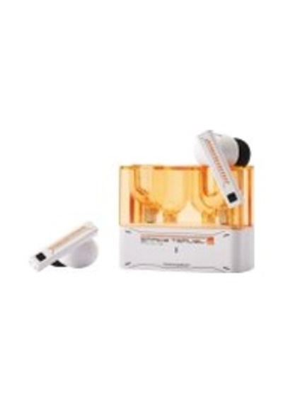 Space Travel 2 True Wireless Headphone Tws White Orange