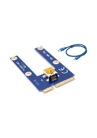Pci-E 1X To 16X Mini Usb 3.0 Riser Yükseltici Kart 4276P Uzatma E