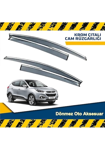 Hyundai Ix35 Mügen Cam Rüzgarlığı Nikelajlı 2010-2015 Arası 4 Lü N11.10027