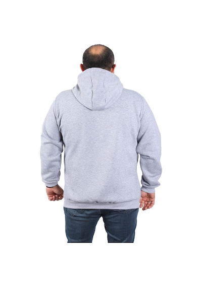 Moc Grande Mocgrande Büyük Beden Unisex Kapüşonlu 3Ip Sweat 11701 Grı Melanj